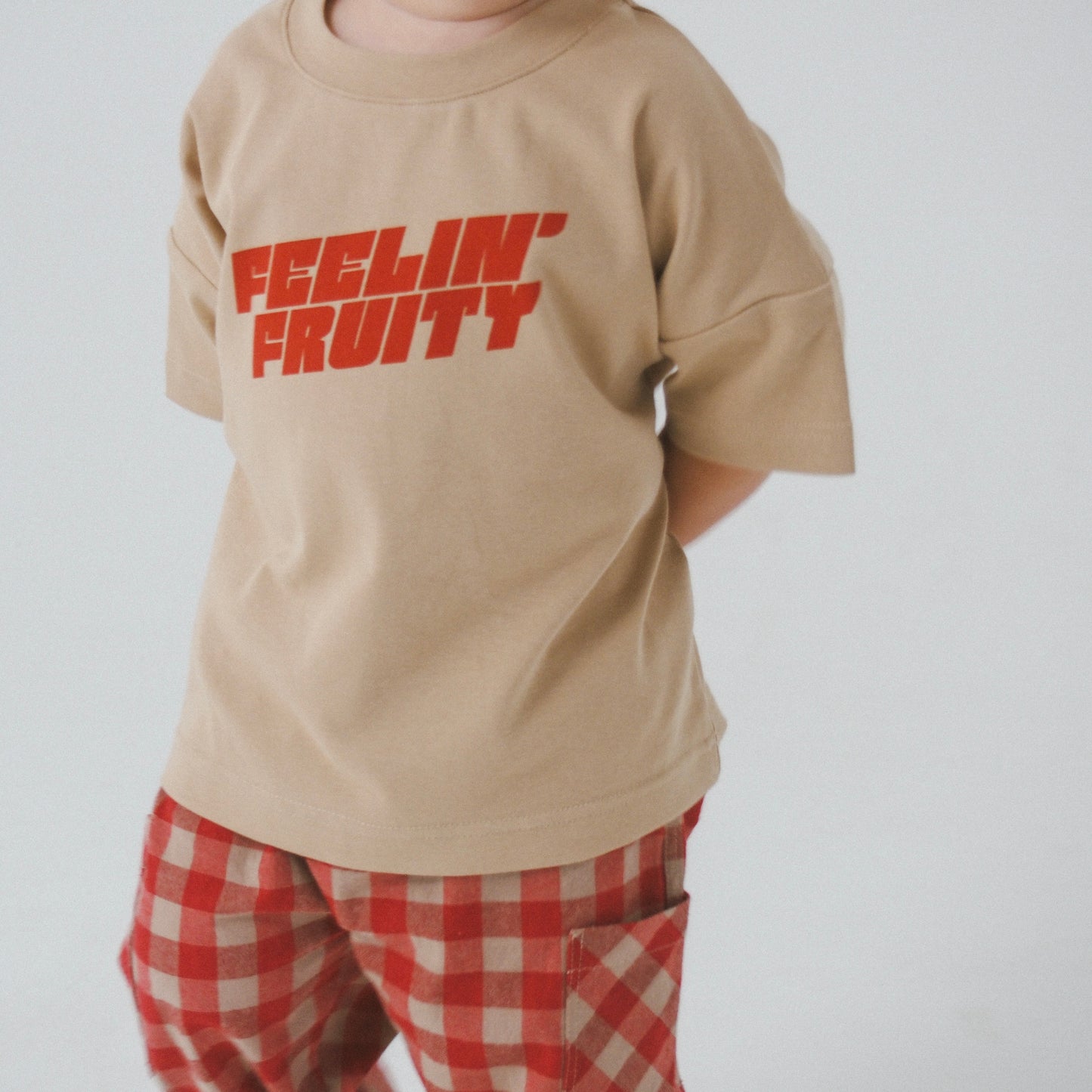 Feelin' Fruity Oversized Tee - Biscuit