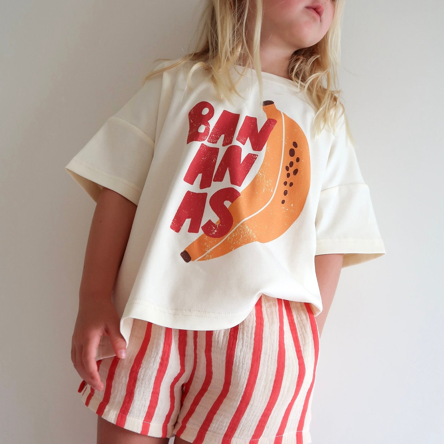 Bananas Oversized Tee - Vintage Yellow