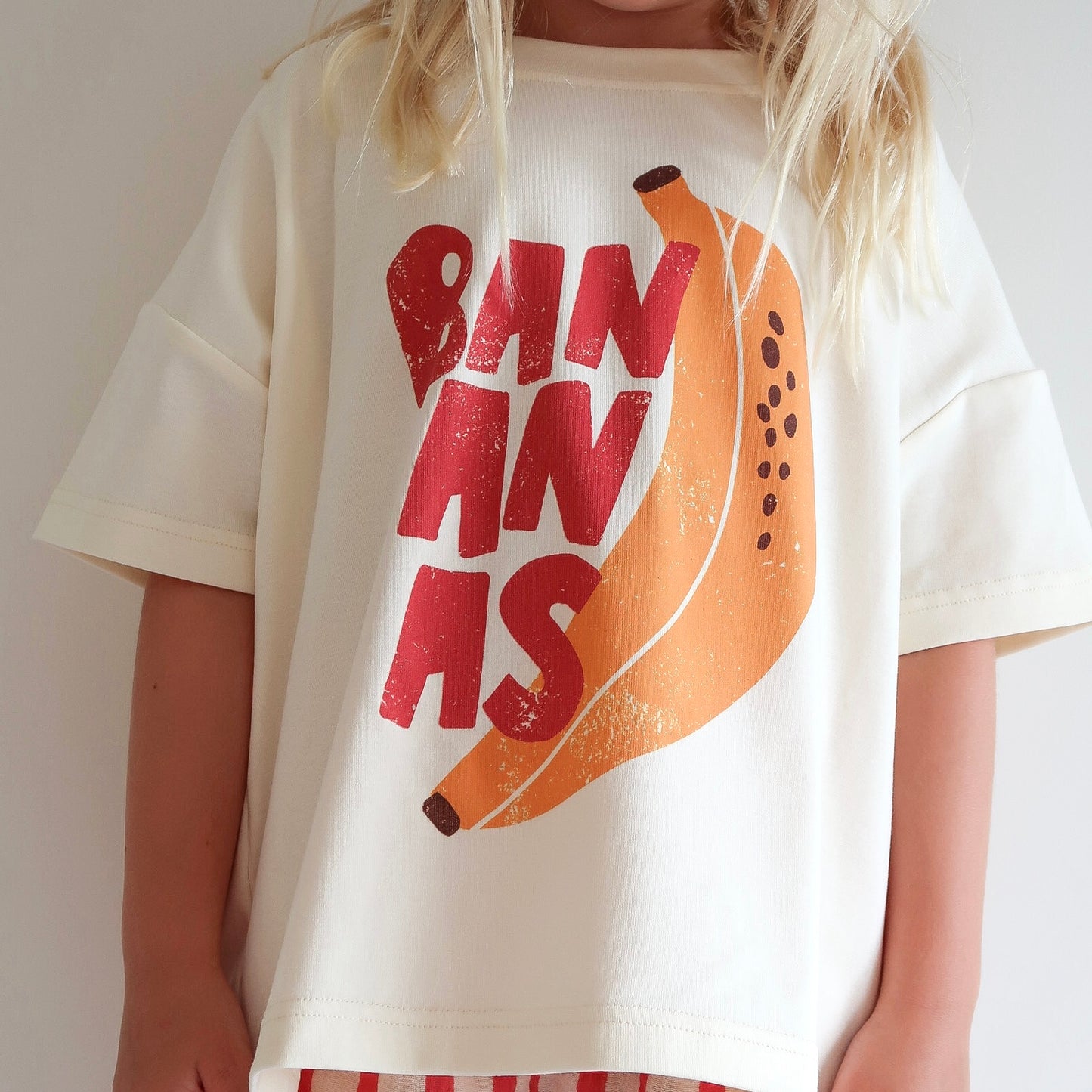 Bananas Oversized Tee - Vintage Yellow