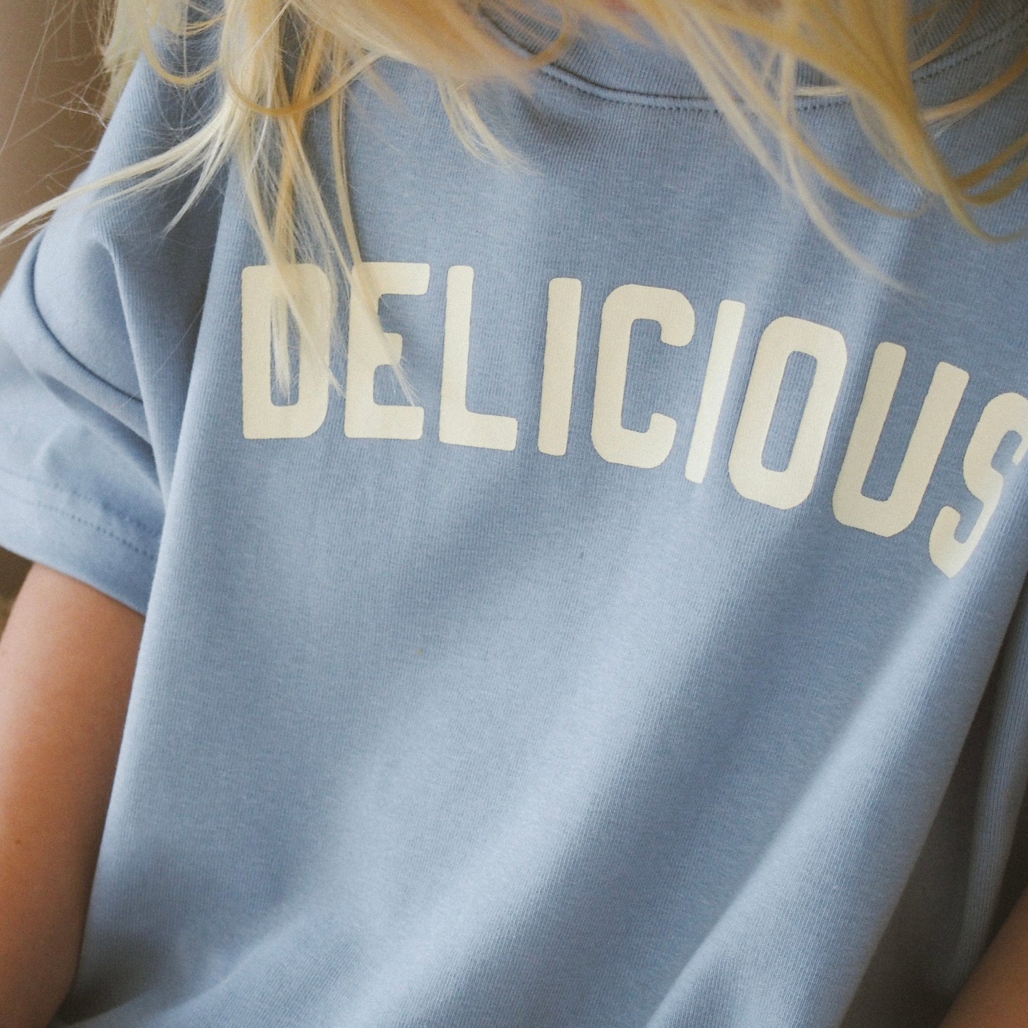 Delicious Oversized Tee - Powder Blue