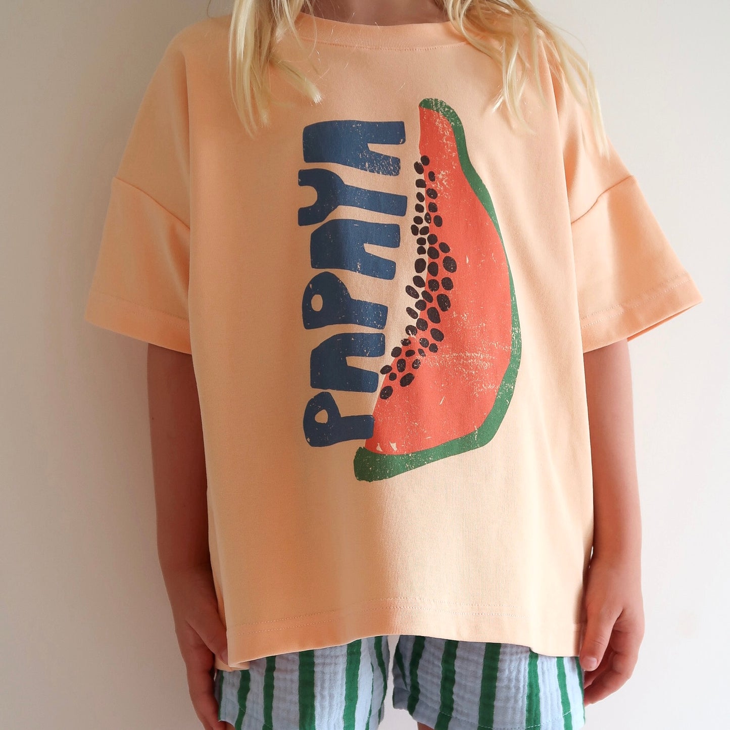 Papaya Oversized Tee - Peach