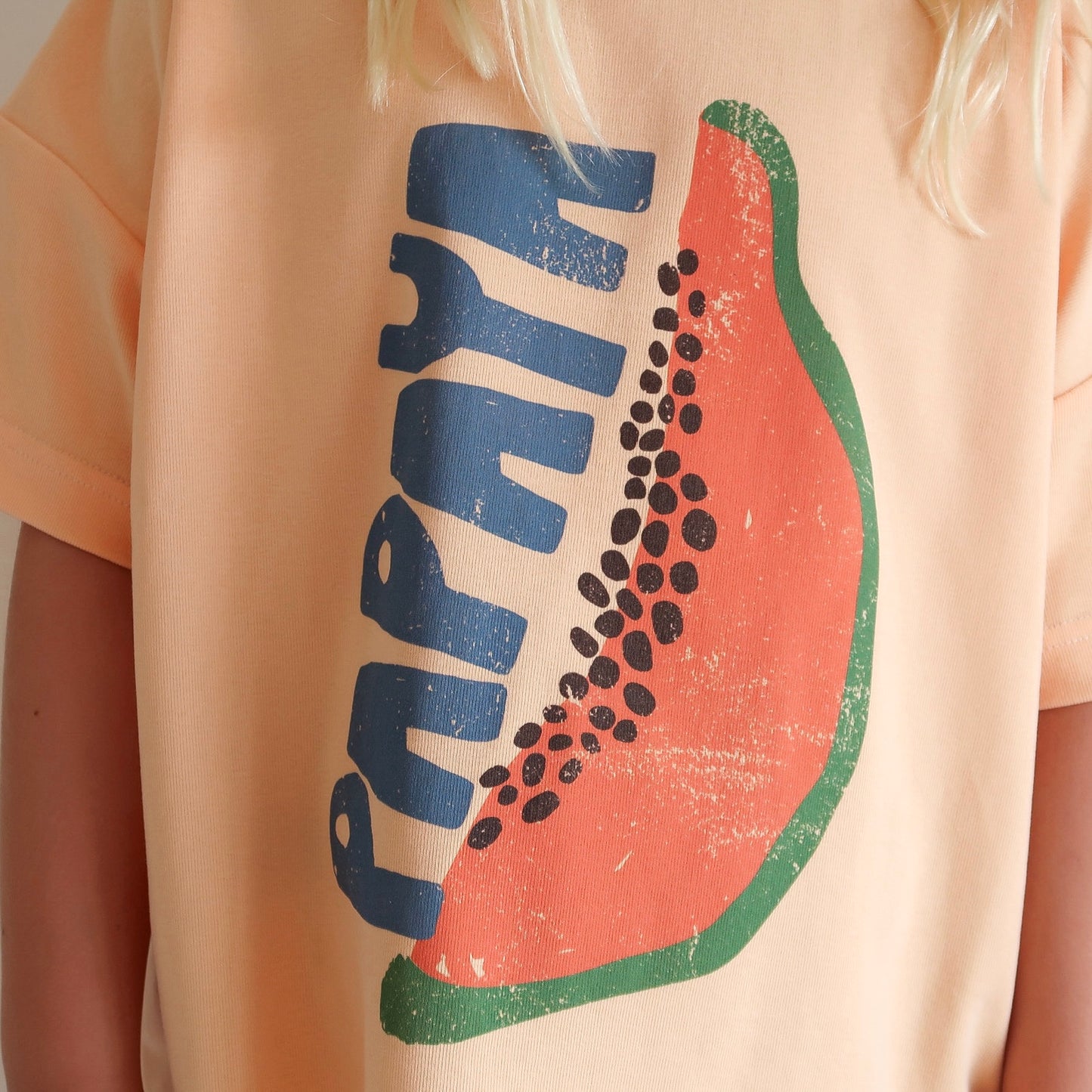 Papaya Oversized Tee - Peach