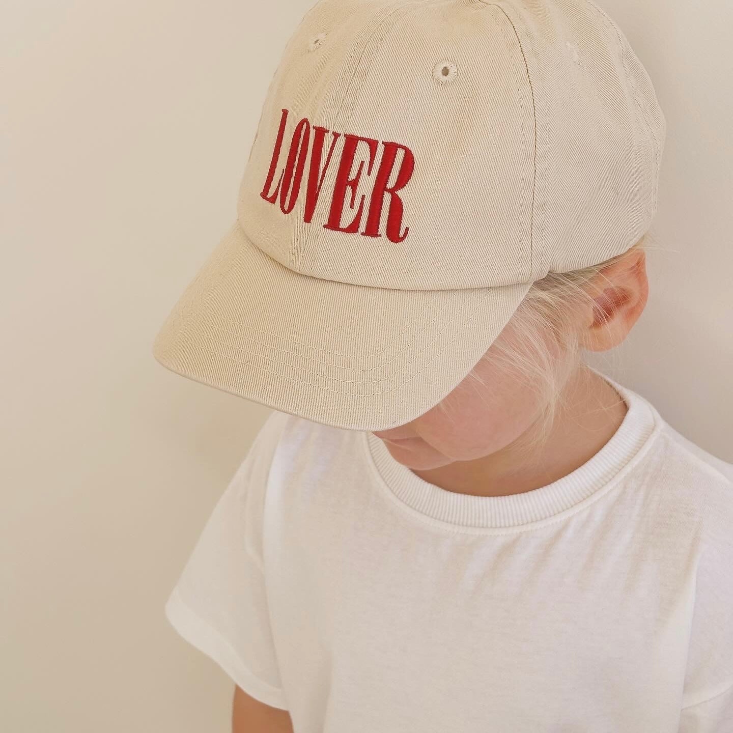 Lover Kid's Dad Cap - Cream