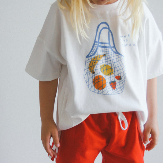 Gone To Market Oversized Tee - Warm White