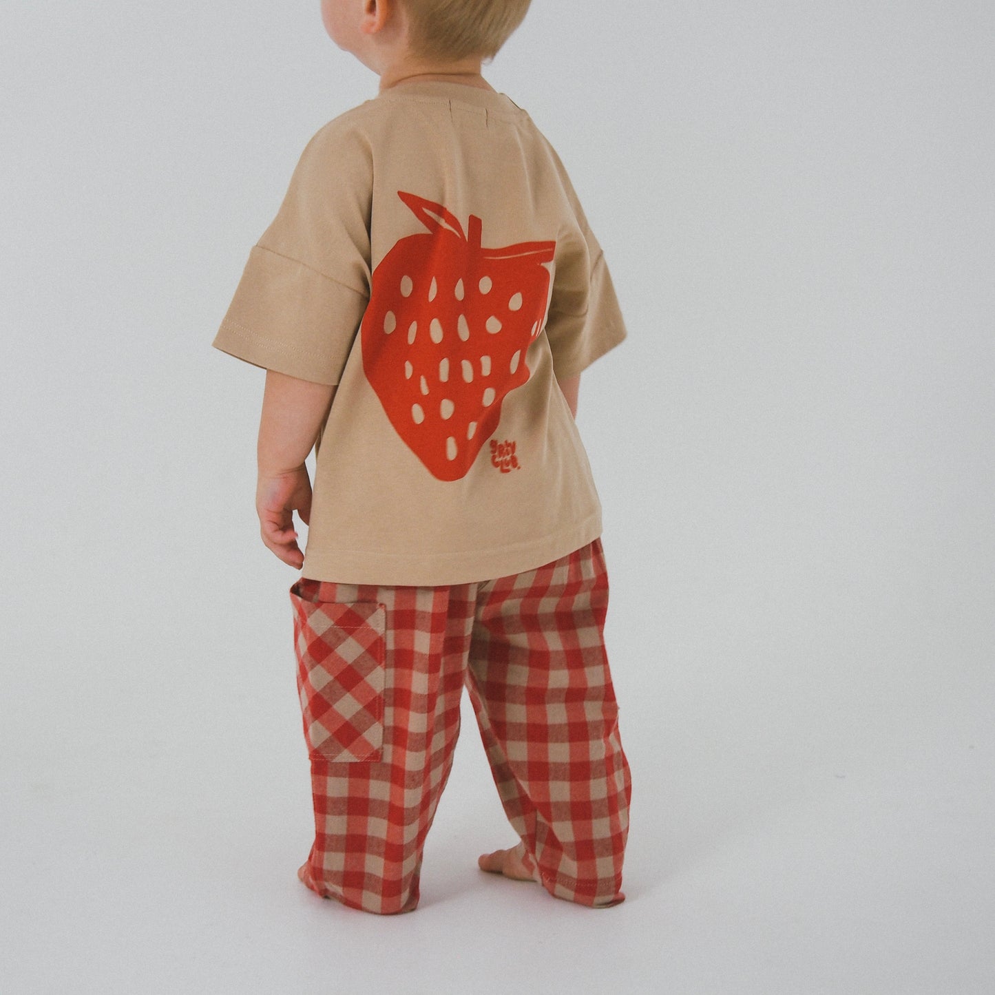 Picnic Pant - Cherry/Biscuit