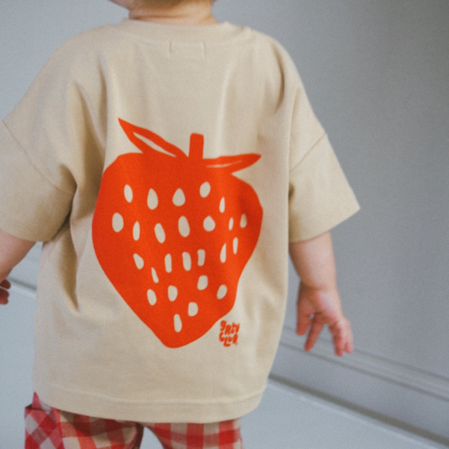 Feelin' Fruity Oversized Tee - Biscuit