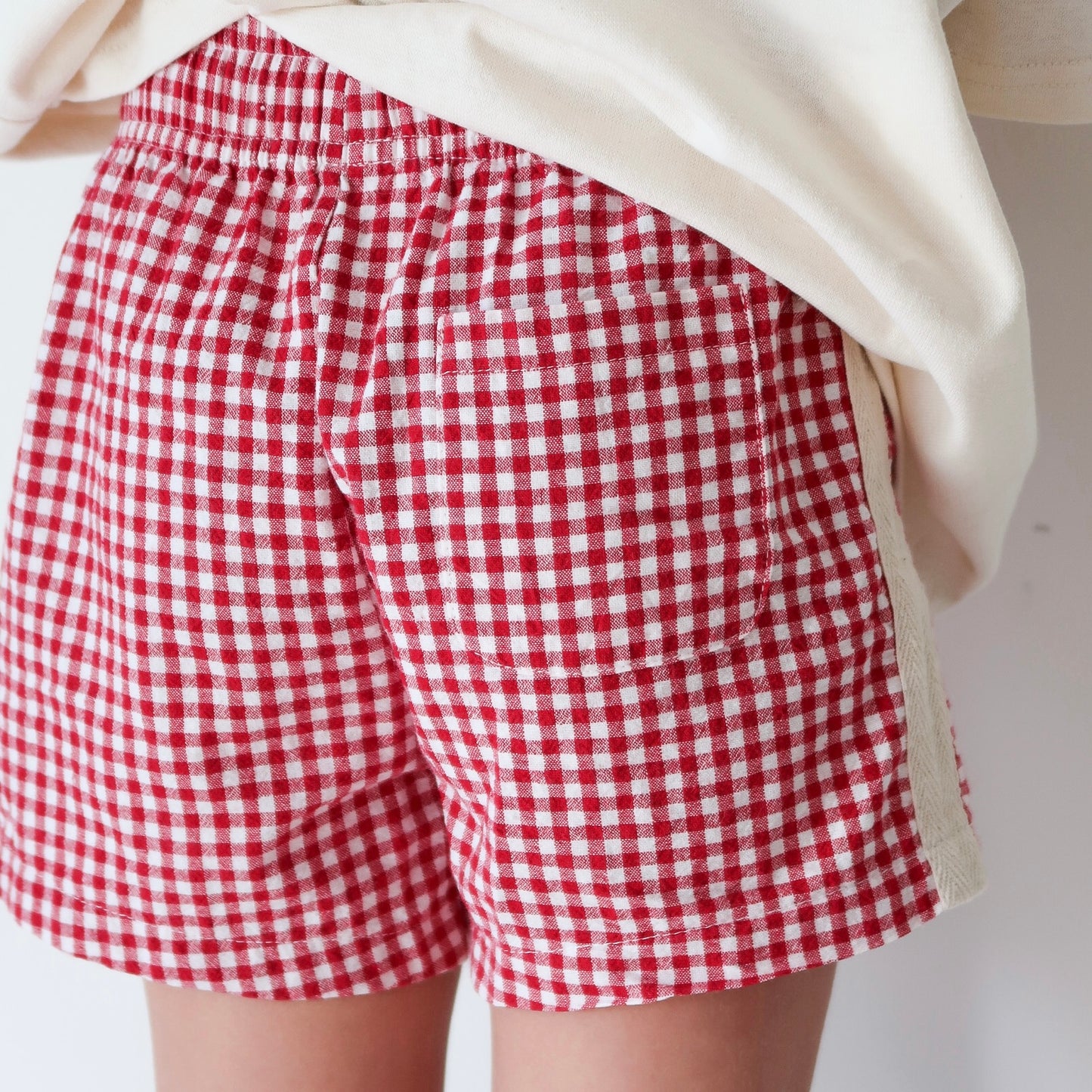 Gingham Racer Short - Red (PRE-ORDER)