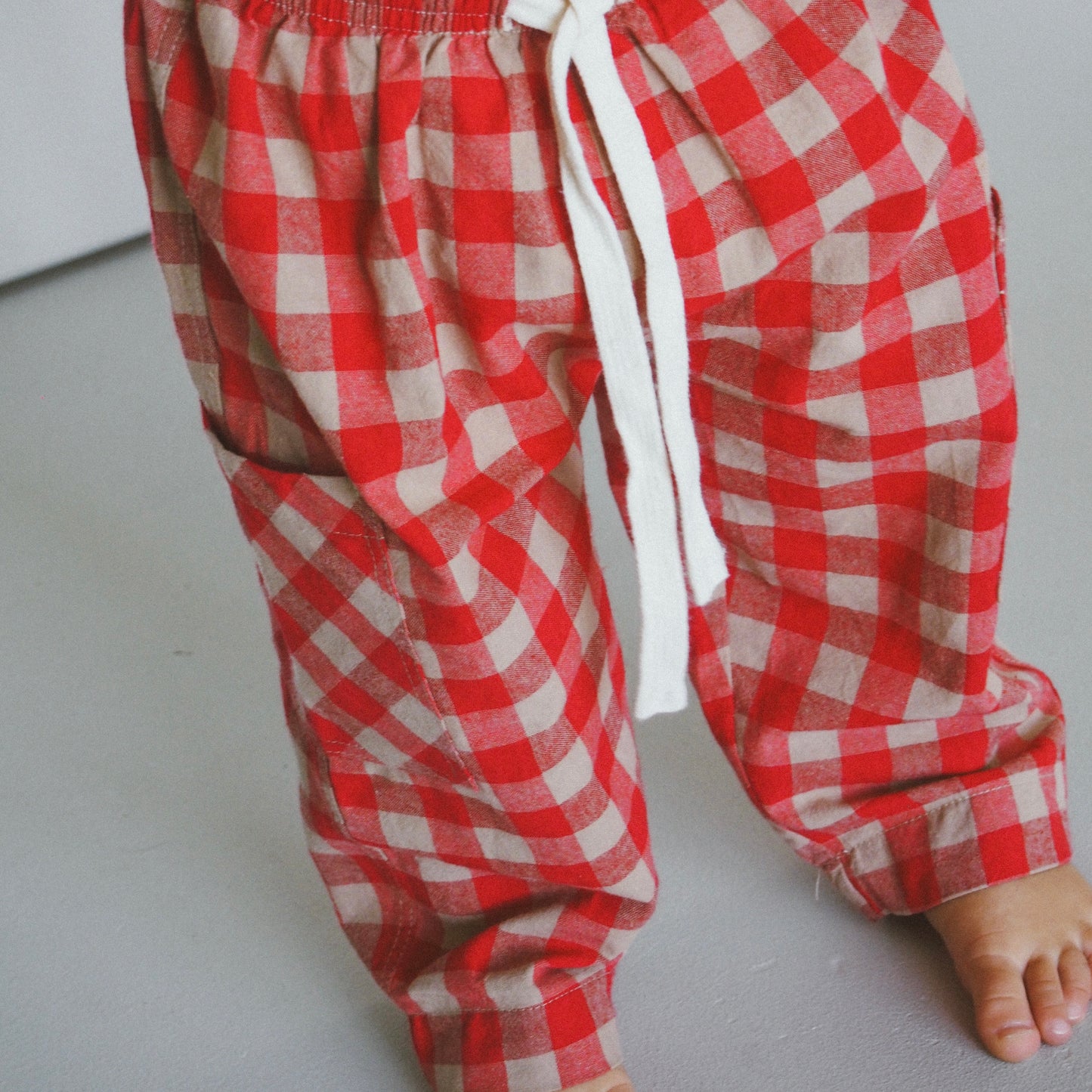 Picnic Pant - Cherry/Biscuit