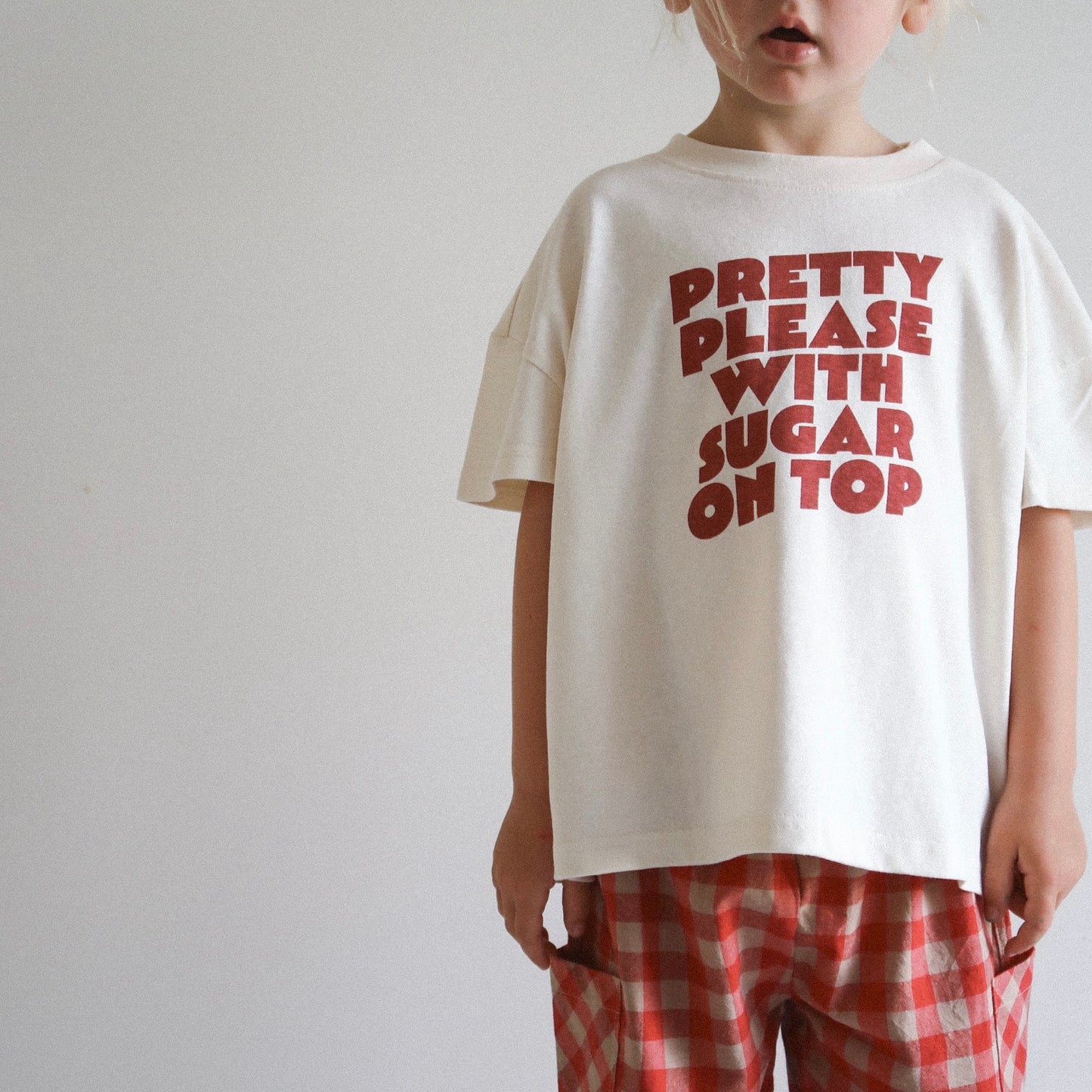 Pretty Please Oversized Tee - Cream