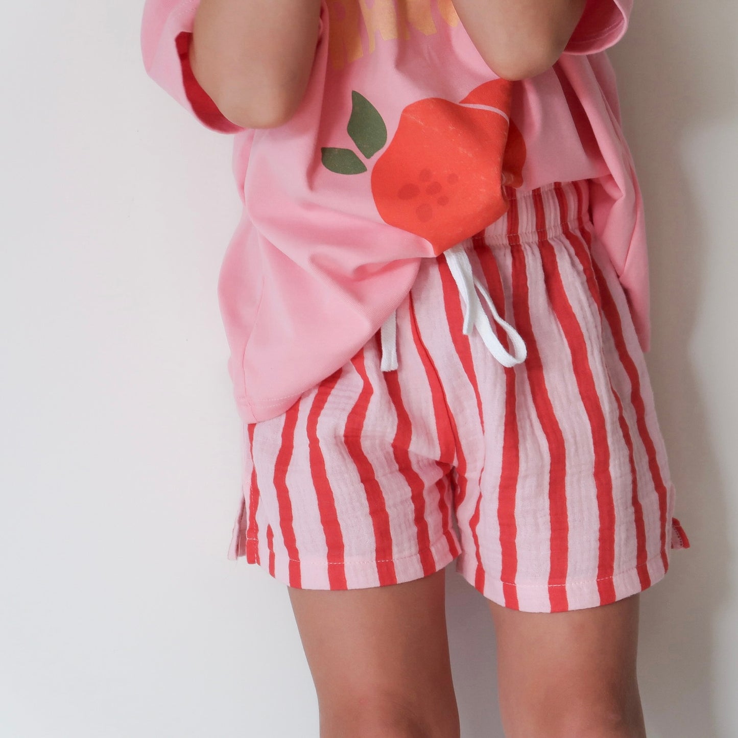 Capri Short - Pink / Preloved Red