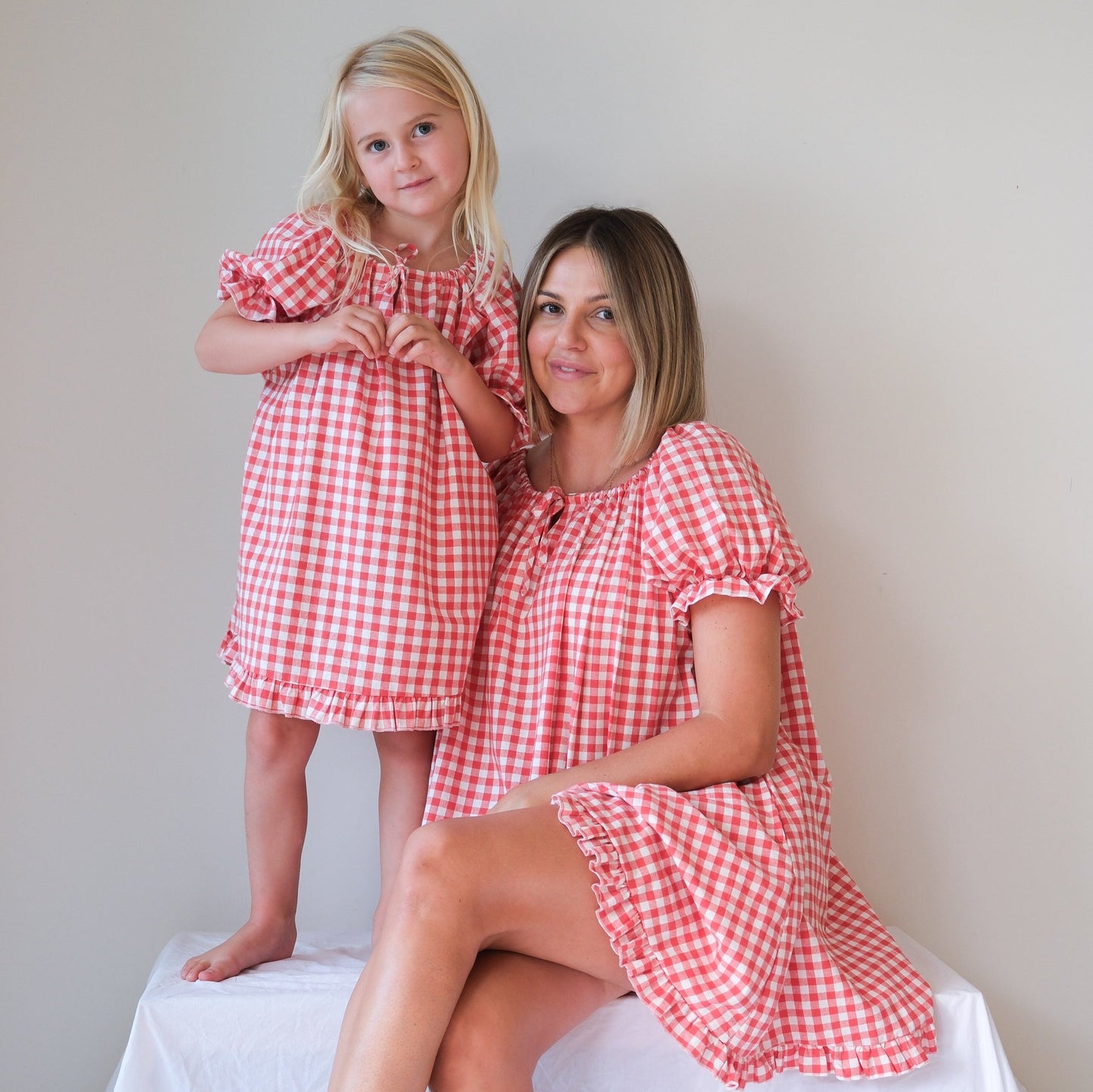 Gingham Frankie Dress - Watermelon