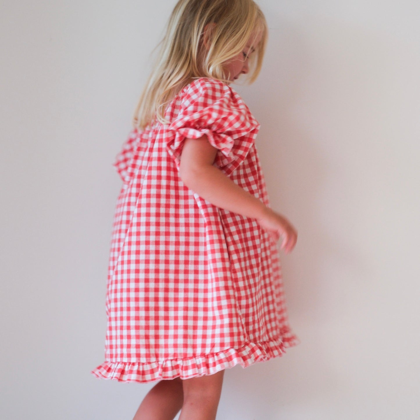 Gingham Frankie Dress - Watermelon