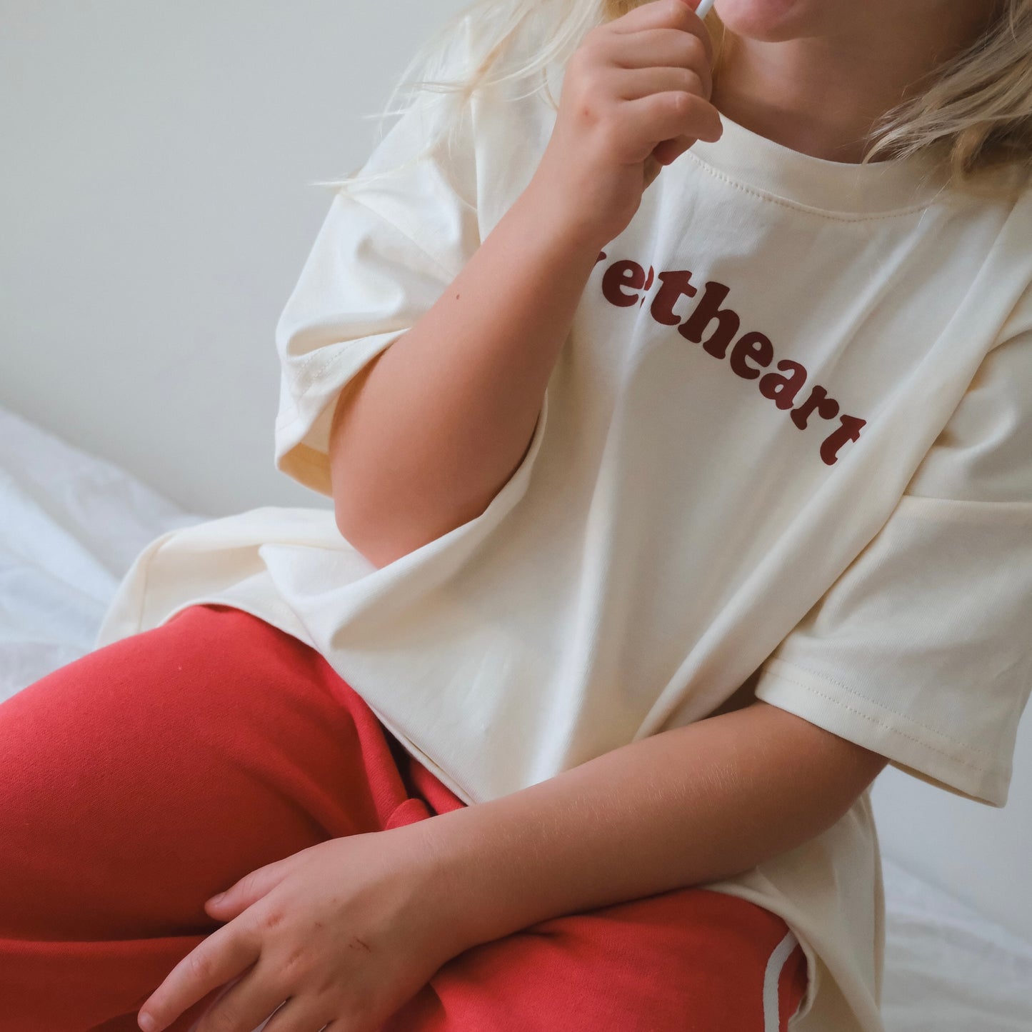 Sweetheart Oversized Tee - Vintage Yellow