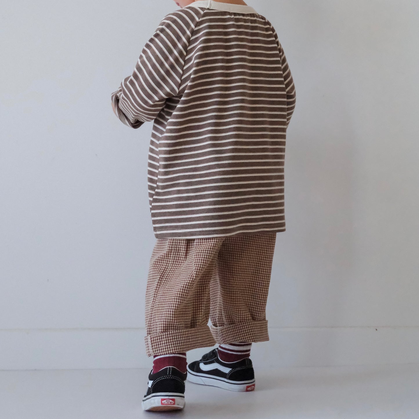 Thrift Check Pant - Brown/Cream