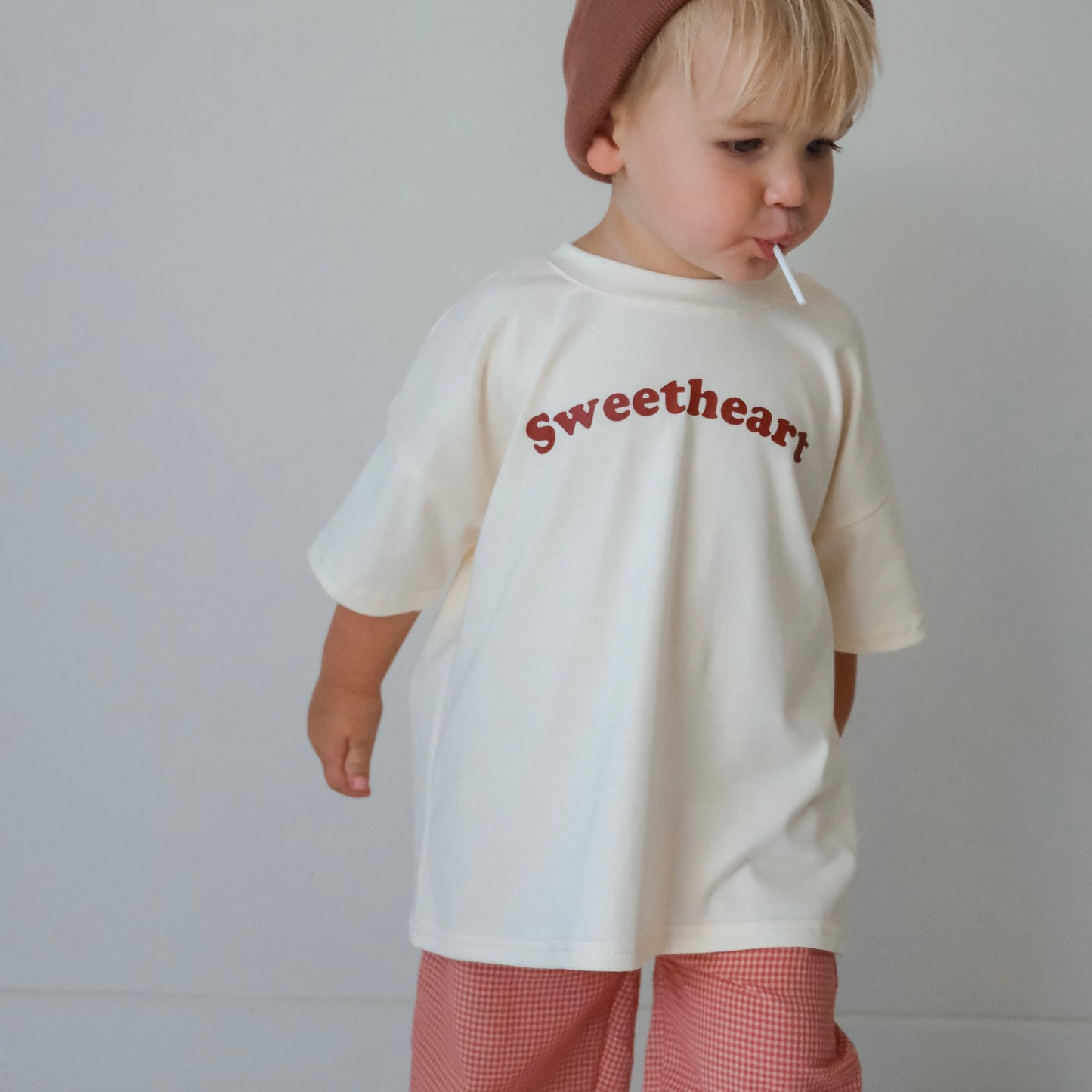 Sweetheart Oversized Tee - Vintage Yellow