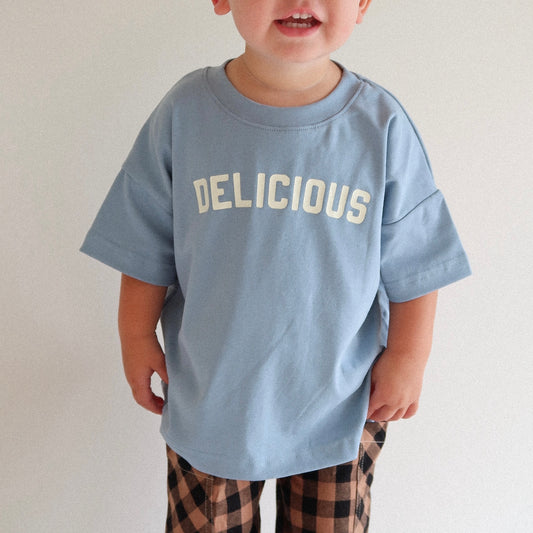 Delicious Oversized Tee - Powder Blue